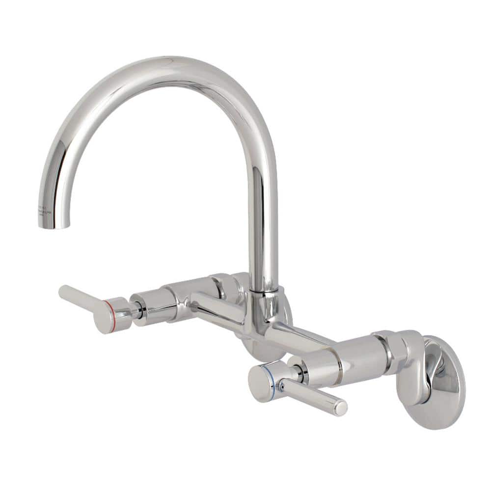 Concord 2-Handle Wall-Mount Standard Kitchen Faucet in Polished Chrome price history on PriceWatchPro