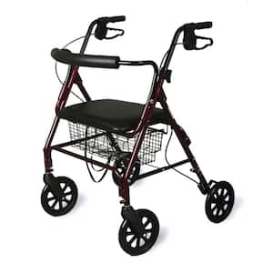 Bariatric Rollator with Curved Backrest