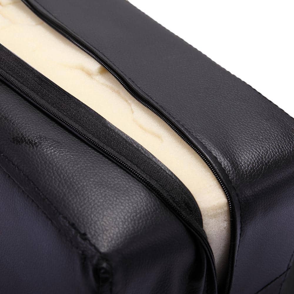 Black PVC Leather Child Salon Booster Seat Cushion with Metal Frame