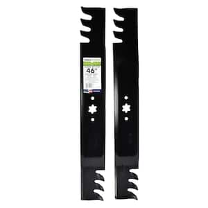 2 Blade Commercial Mulching Set for 46 in. MTD, Cub Cadet, Troy-Bilt Mowers Replaces OEM #'s 742-04290-X, 942-04290-X