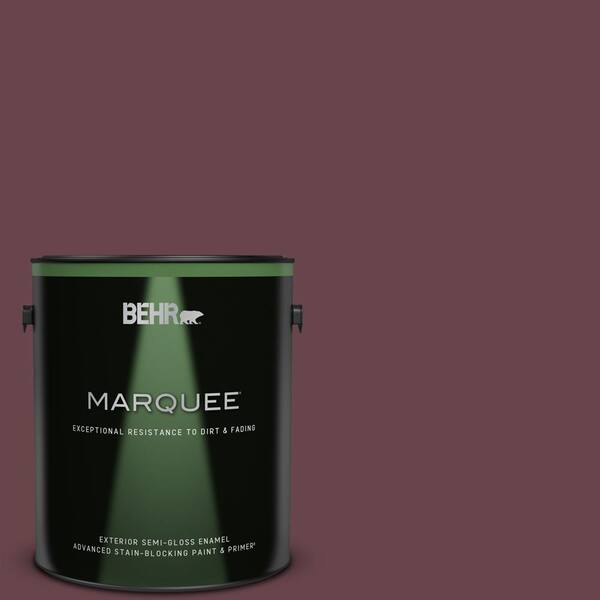 BEHR MARQUEE 1 gal. #PMD-63 Estate Vineyard Semi-Gloss Enamel Exterior Paint & Primer