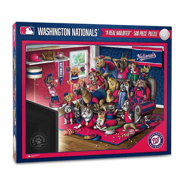 YouTheFan MLB Washington Nationals Purebred Fans Puzzle-A Real Nailbiter (500-Piece)