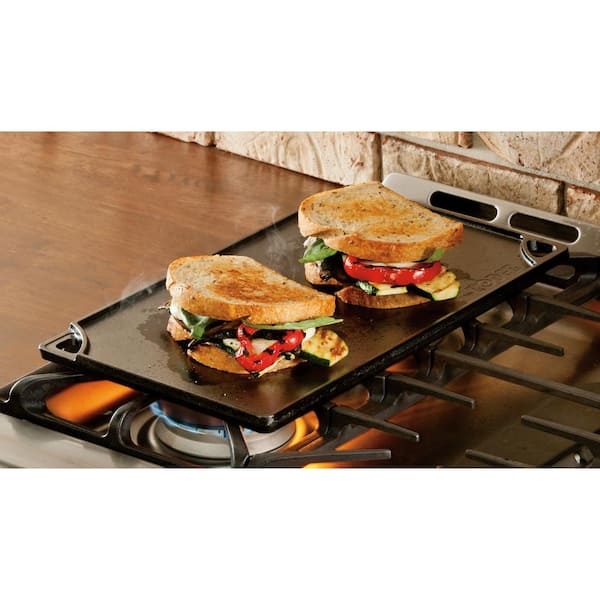 Reviews for Lodge Double Play 16.75 in. Black Cast Iron Reversible