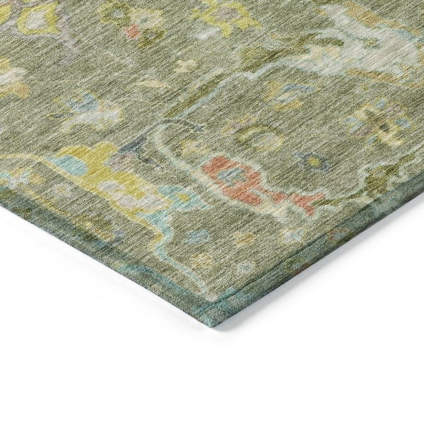 Chantille Machine Washable Indoor/Outdoor Abstract ACN2232 Aloe 2 ft. 6 in. x 3 ft. 10 in. Area Rug