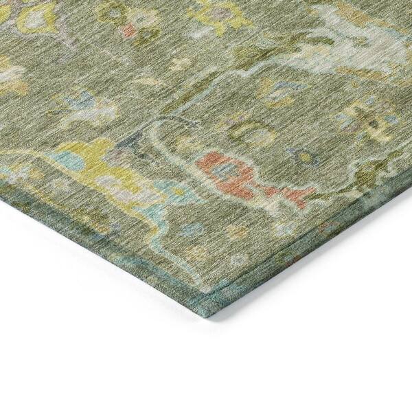 Chantille Machine Washable Indoor/Outdoor Abstract ACN2232 Aloe 5 ft. x 7 ft. 6 in. Area Rug