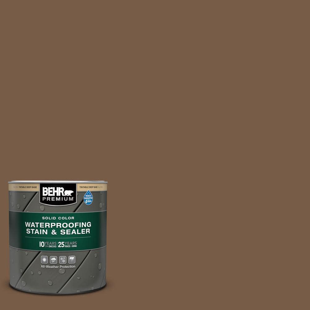 1 qt. #N250-7 Mission Brown Solid Color Waterproofing Exterior Wood Stain and Sealer price history on PriceWatchPro