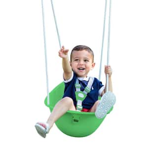 Swurfer Coconut Toddler Baby Swing Comfy 3-Point Adjustable Safety Harness Durable No Assembly Easy Installation G
