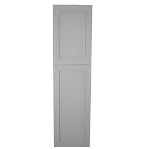 Fieldstone Shaker Style Frameless 15.5 in. W x 47 in. H Primed Gray Recessed Medicine Cabinet without Mirror