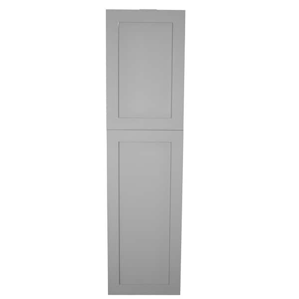 WG Wood Products Fieldstone Shaker Style Frameless 15.5 in. W x 47 in. H Primed Gray Recessed Medicine Cabinet without Mirror