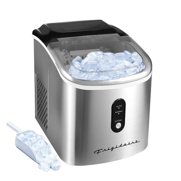 26 lb. Freestanding Ice Maker in Stainless Steel