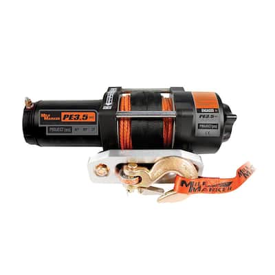 3,500 lb. Capacity PE3.5 ATV Winch with Rope and Remote