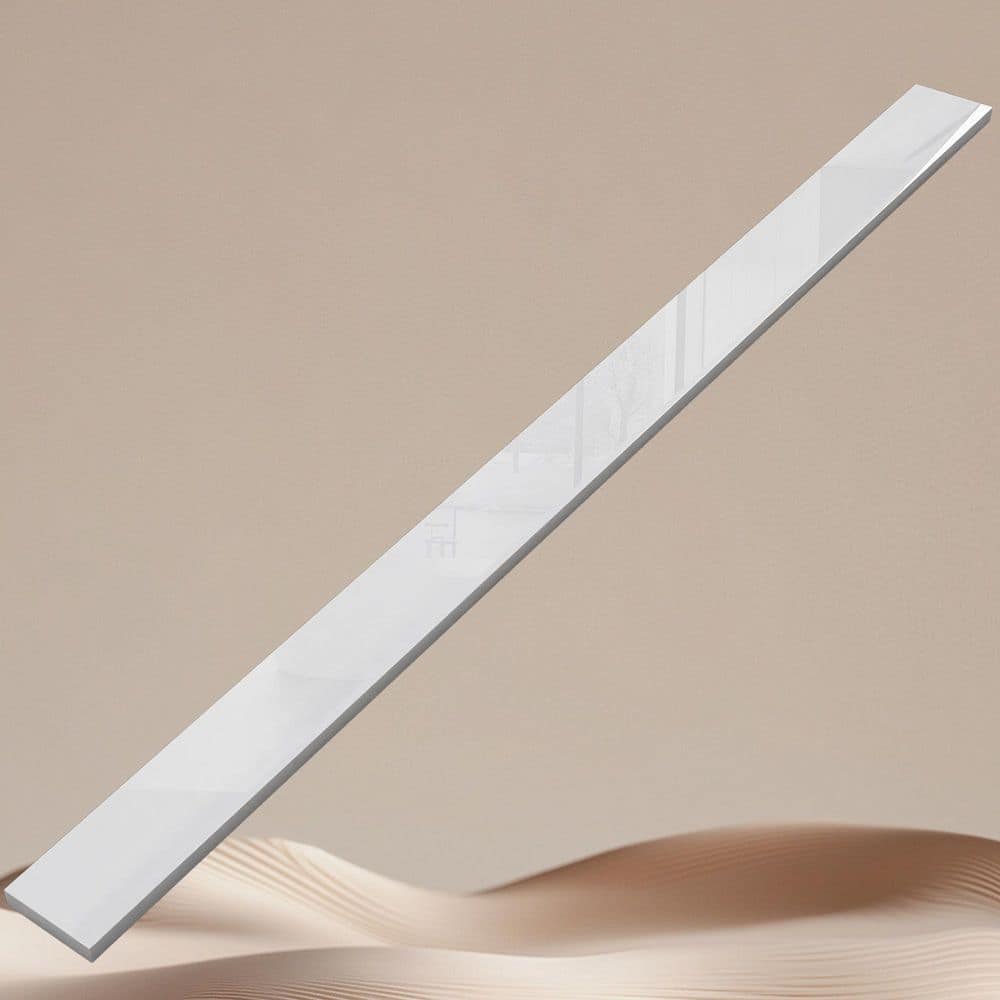 60 in. W x 4 in. H Solid Surface 1-Piece Vanity Backsplash in Pure White Back Splash Panel for Bathroom Vanity Sink Top price history on PriceWatchPro
