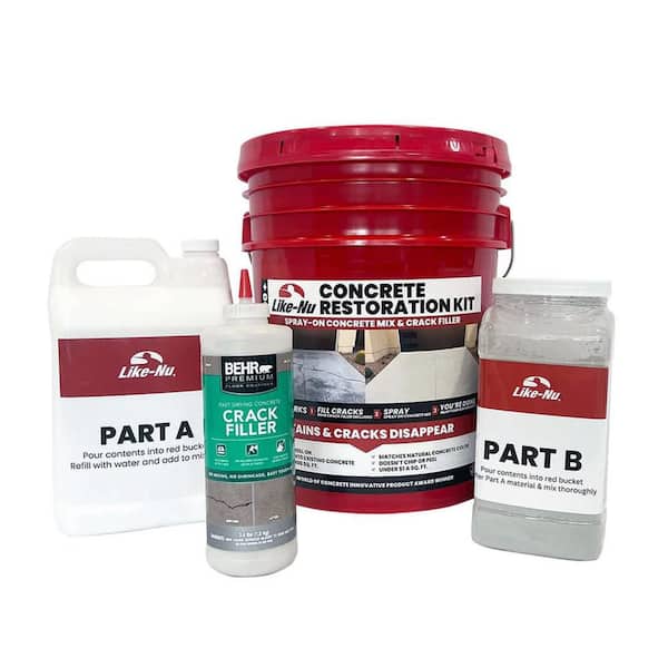 400 Plus Concrete Restoration Kit with BEHR PREMIUM Crack Filler / Resurfacer