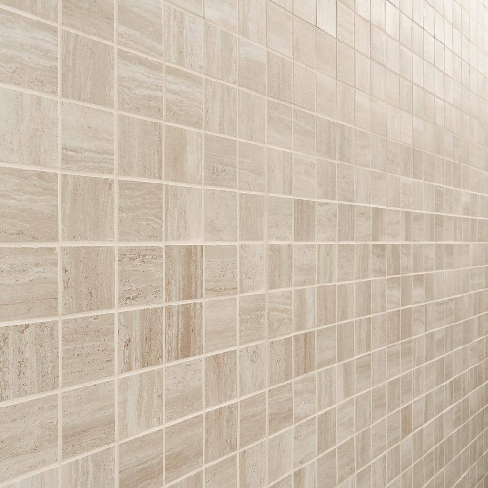 Atlanta Beige Rectified Porcelain Mosaic Sheet Tile