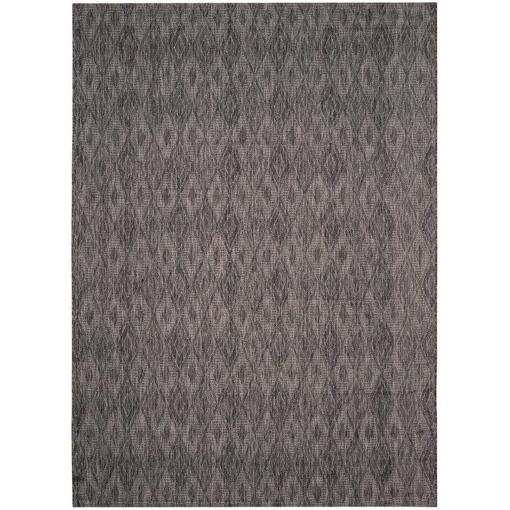 Courtyard Black 9 ft. x 12 ft. Solid Indoor/Outdoor Patio  Area Rug price history on PriceWatchPro