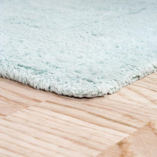 Seafoam 2 ft. x 5 ft. Cotton Reversible Extra Long Bath Rug Runner