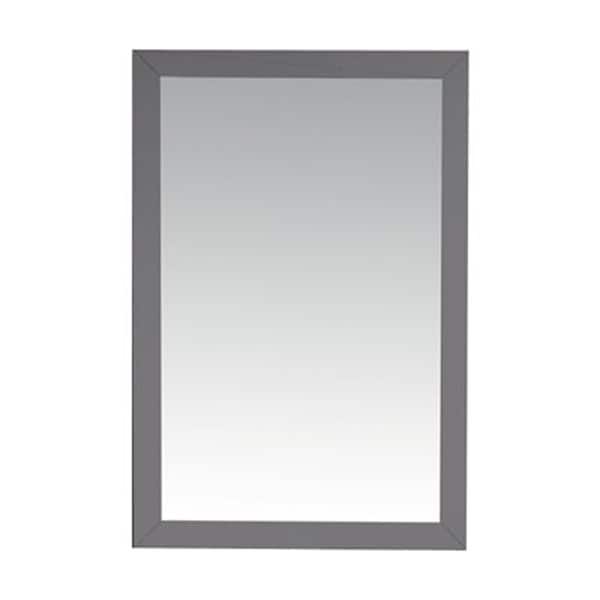 Laviva Sterling 24 in. W x 30 in. H Rectangular Wood Framed Wall Bathroom Vanity Mirror in Maple Grey