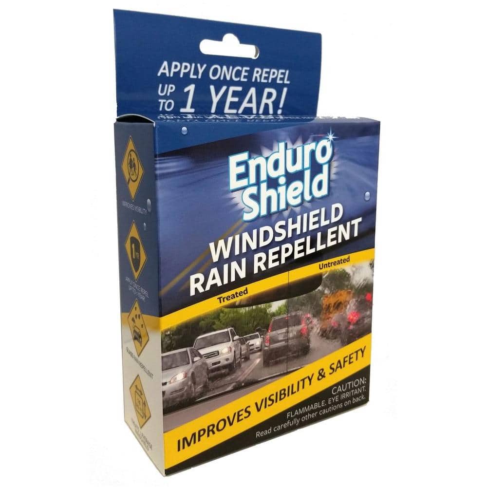 Windshield Rain Repellent with Glass Polish, Application Cloth and Microfib