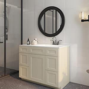 42 X 21 in.D X 34.5 in.H Bath Vanity Cabinet without Top in Shaker Antique White