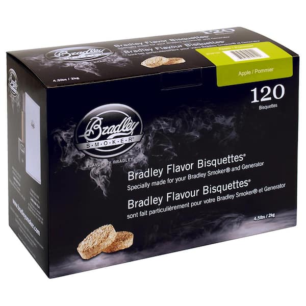 Bradley Smoker Apple Flavor Bisquettes (120-Pack)