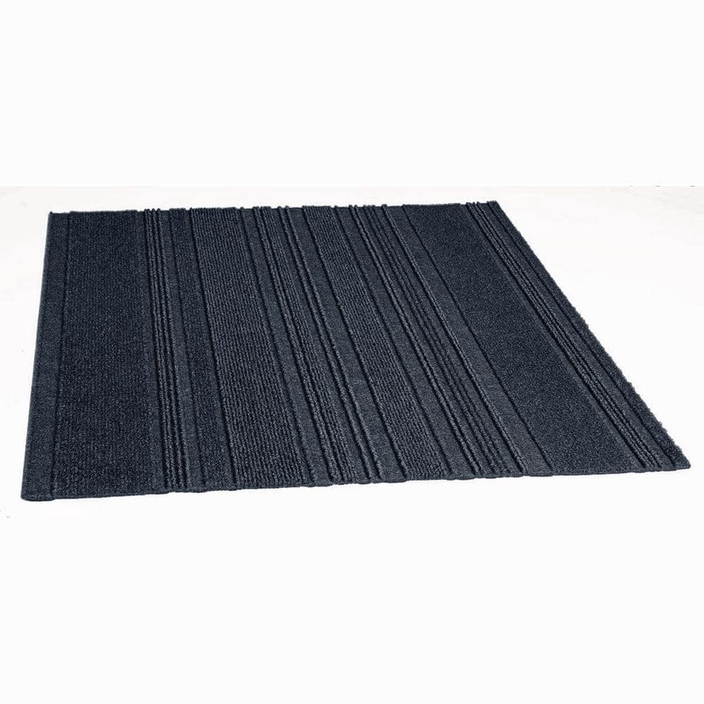 Ocean Blue 24" x 24" Peel and Stick Carpet Tiles