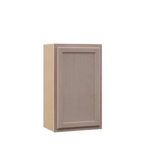 Hampton Assembled 18x30x12 in. Wall Kitchen Cabinet in Unfinished Beech