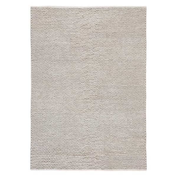 Olea Bubble Texture Brown 5 ft. x 7 ft. 100% Wool Area Rug