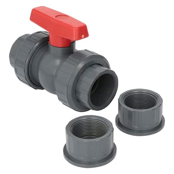 HAYWARD 1.5 in. PVC Compact Threaded True Union Ball Valve Replacement