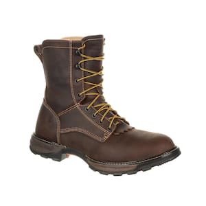 Men's Maverick XP Waterproof Lacer Work Boot - Steel Toe - Oiled Brown - Size 9.5M