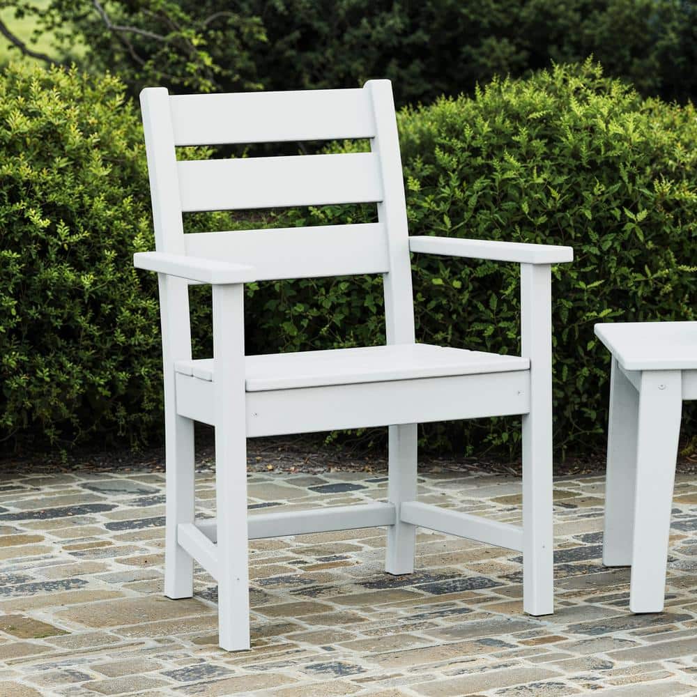 Grant Park White Outdoor Plastic Dining Arm Chair, (Pack of 2) price history on PriceWatchPro