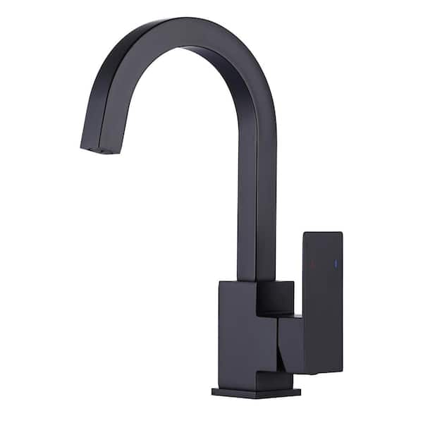 ALEASHA Single Handle Bar Faucet in Black