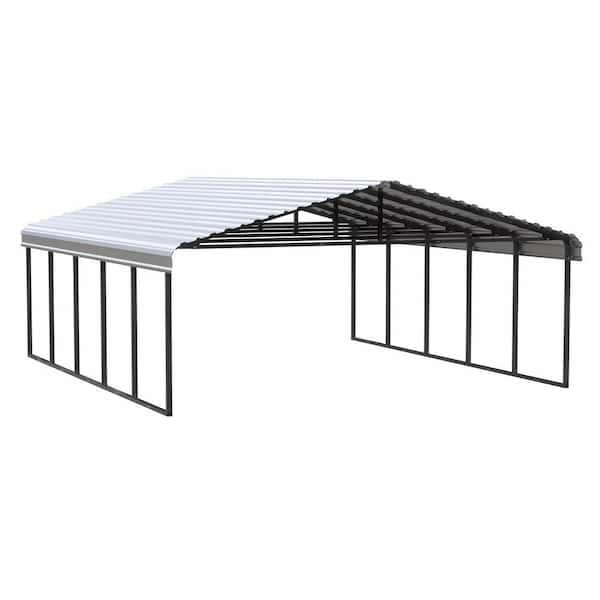 Arrow 20 ft. x 24 ft. x 9 ft. Eggshell Carport