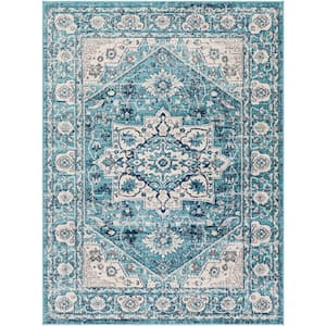 Marlene Blue 9 ft. x 12 ft. 3 in. Medallion Area Rug