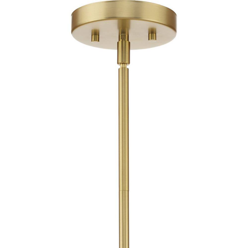 Mystic Brushed Bronze Pendant Light with Etched Glass Shade