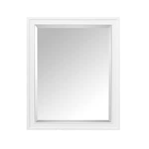 Madison 28 in. W x 36 in. H Rectangular White Medicine Cabinet with Mirror