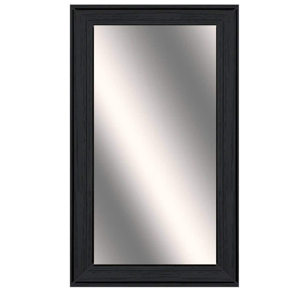 12 in. W x 21 in. H Rectangular Glass Framed Wall Mount Modern Decor