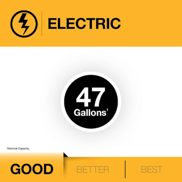 Performance 47 Gal. Short 4500-Watt Double Element Electric Water Heater with 6-Year Warranty