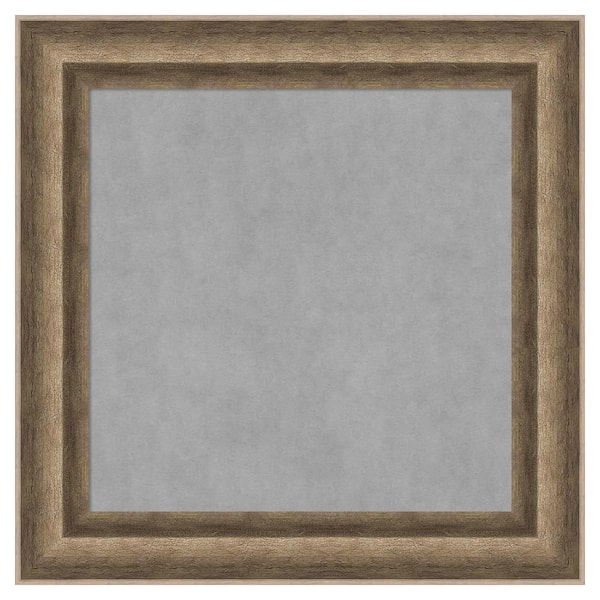 Amanti Art Angled Bronze 15 in. x 15 in. Framed Magnetic Board