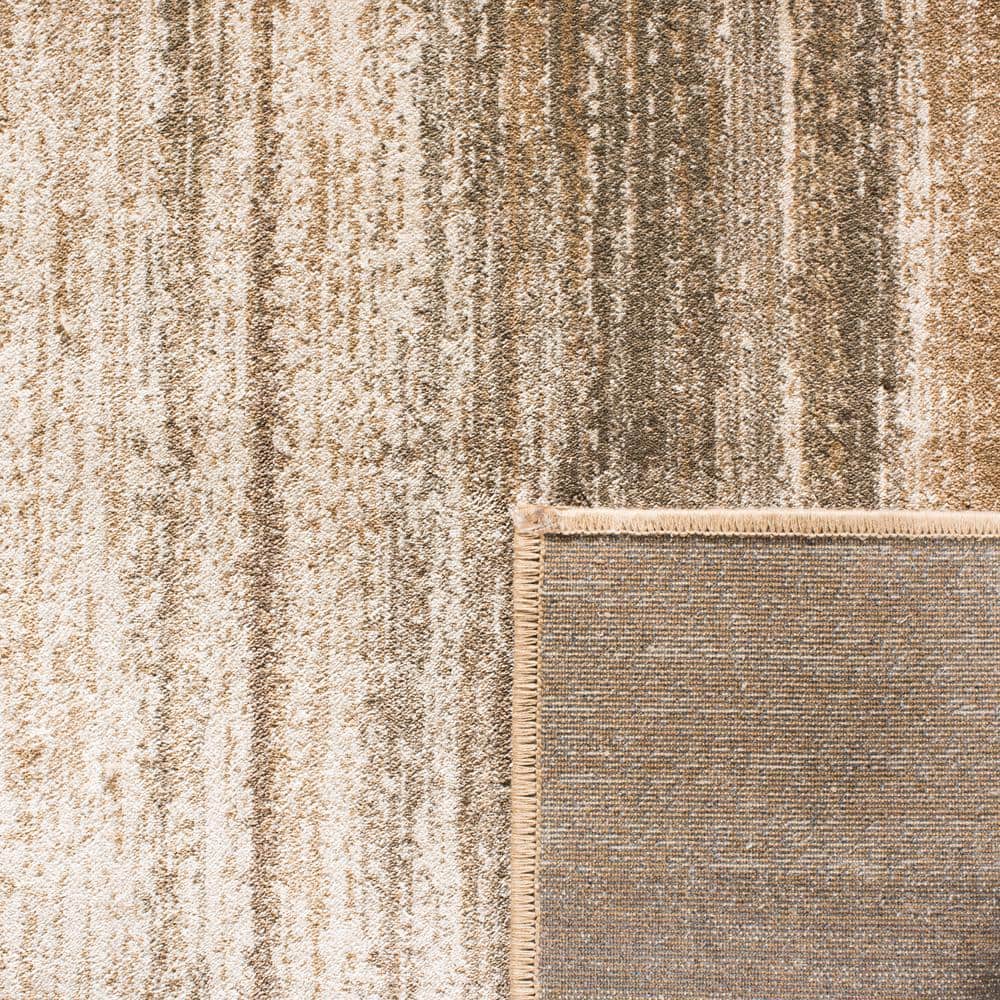 Handmade Caramel Viscose Rectangular Area Rug