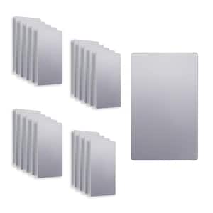 1-Gang Silver Blank Plate Cover Plastic Screwless Wall Plate (20-Pack)