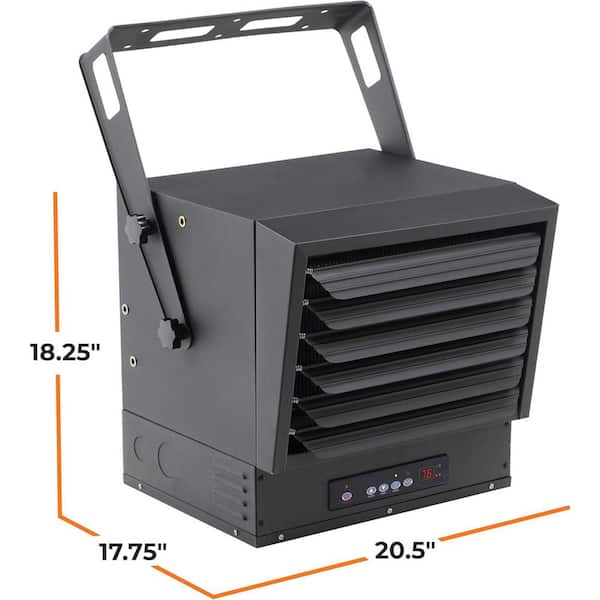 Comfort Zone 7500-Watt Electric Digital Fan Forced Ceiling Mount