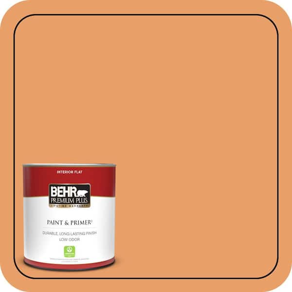 BEHR PREMIUM PLUS 1 qt. #260D-4 Copper River Flat Low Odor Interior Paint & Primer