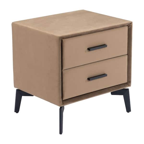 ZUO Montana 19.5 in.W Brown 19.7 in.H Rectangle Brown MDF Wood Top End Table