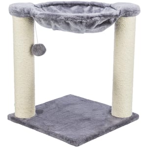 Gray Baza Scratching Post with Hammock