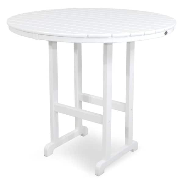 Trex Outdoor Furniture Monterey Bay Classic White 5 Piece Plastic Patio Bar Height Dining Set Txs119 1 Cw The Home Depot Trex Outdoor Furniture Monterey Bay, Trek Outdoor Furniture