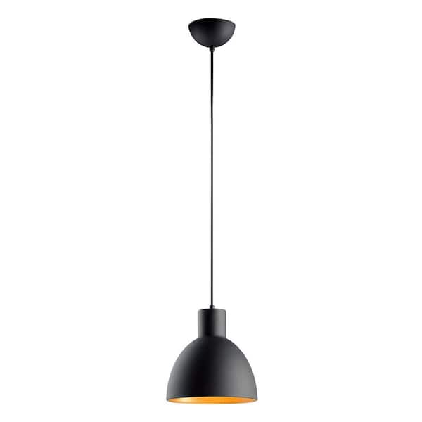 Cora 1-Light Black/Gold Pendant