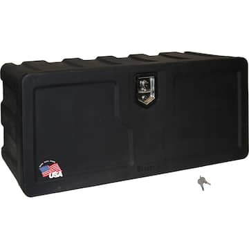 18 in. x 18 in. x 36 in. Matte Black Plastic Underbody Truck Tool Box