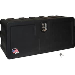 18 in. x 18 in. x 36 in. Matte Black Plastic Underbody Truck Tool Box