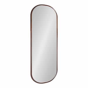 Caskill 48 in. x 16 in. Classic Oval Framed Bronze Wall Accent Mirror
