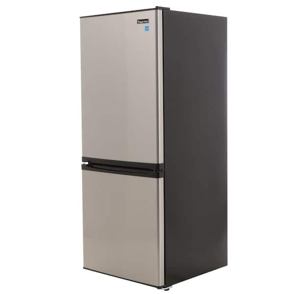 Magic Chef 9.2 cu. ft. Bottom Freezer Refrigerator in Stainless